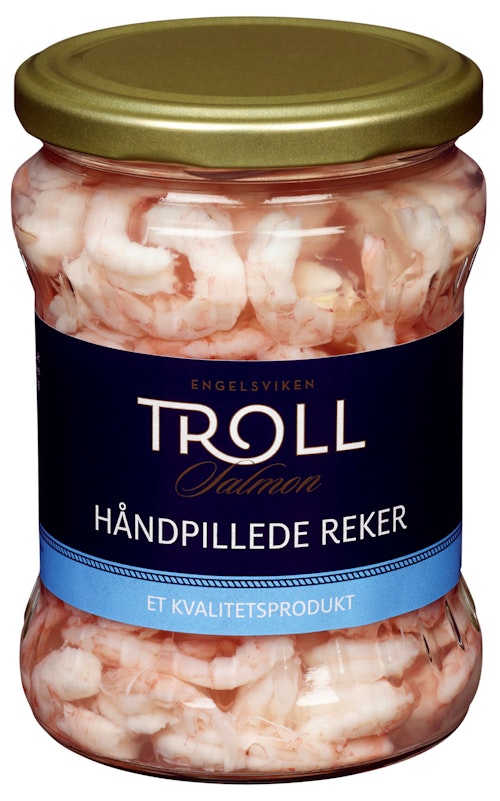 Bilde: © Troll Salmon / Oda Troll Salmon Håndpillede Reker i Lake 240 g