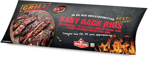 Bilde: © Nordfjord / Oda Nordfjord Baby Back Ribs Tex Mex ca. 700 g