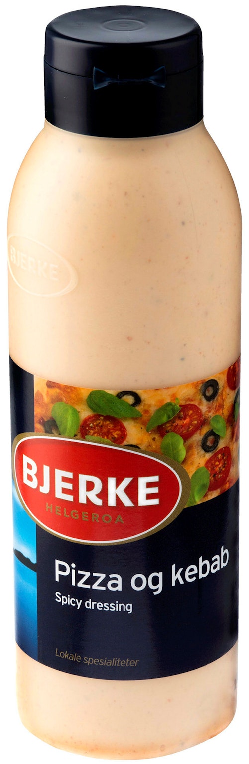 Bilde: © Bjerke Spekemat / Kolonial.no Bjerke Spekemat Pizza og Kebabdressing Spicy, 450 g