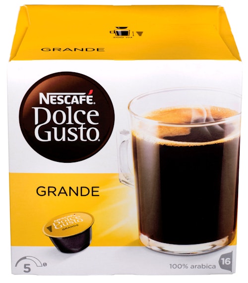 Bilde: © Dolce Gusto / Kolonial.no Dolce Gusto Dolce Gusto Grande Intensitet 5, 16 stk