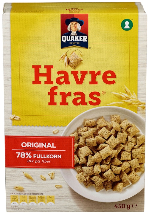 Bilde: © Quaker / Kolonial.no Quaker Havrefras 375 g