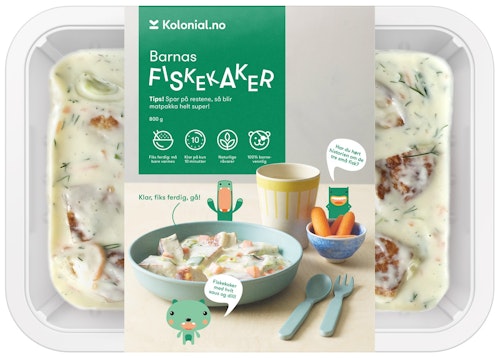 Bilde: © Gastro Kitchen / Kolonial.no Gastro Kitchen Fiskekakebiter i Hvit saus Fiks ferdig, 2 Porsjoner, 800 g