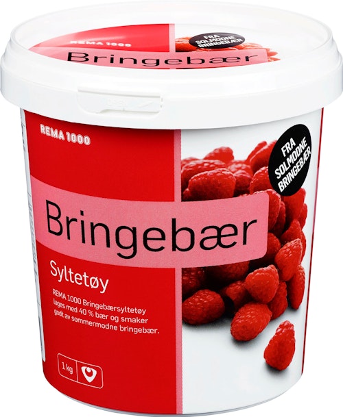 Bilde: © REMA 1000 / Kolonial.no REMA 1000 Bringebærsyltetøy 1 kg
