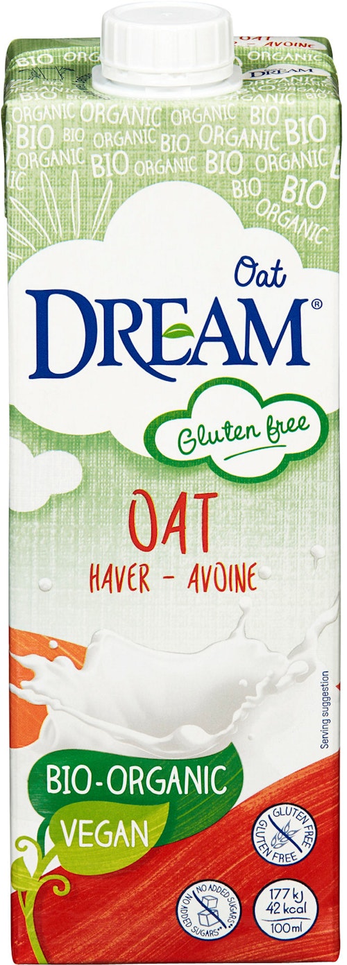 Bilde: © Oat Dream / Kolonial.no Oat Dream Havredrikk Økologisk Glutenfri, 1 l