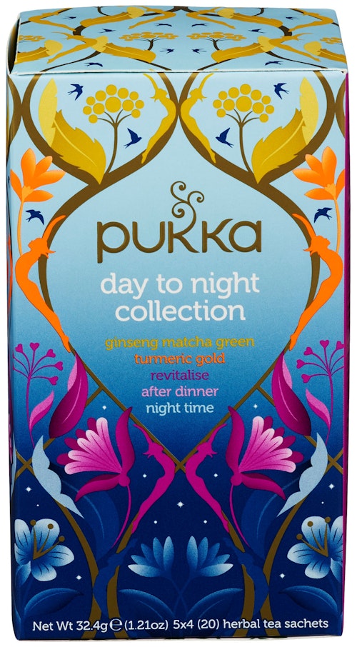Bilde: © Pukka / Kolonial.no Pukka Day to Night Collection box 20 stk