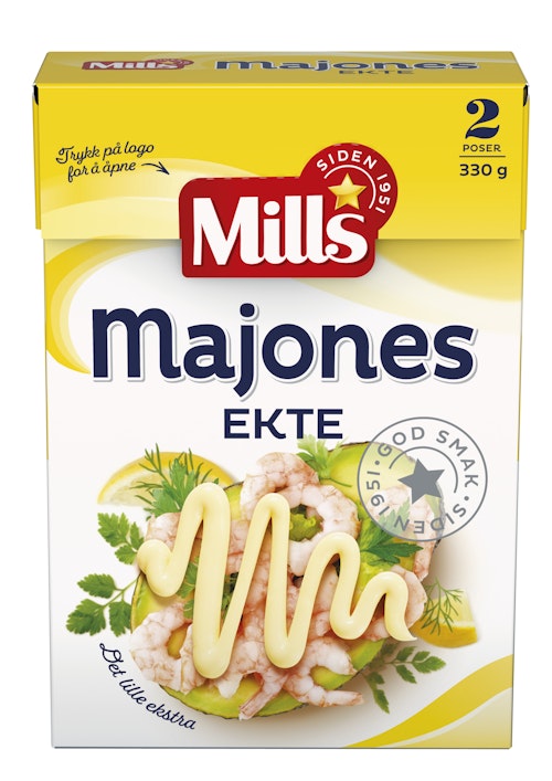 Bilde: © Mills / Kolonial.no Mills Ekte Majones 330 g