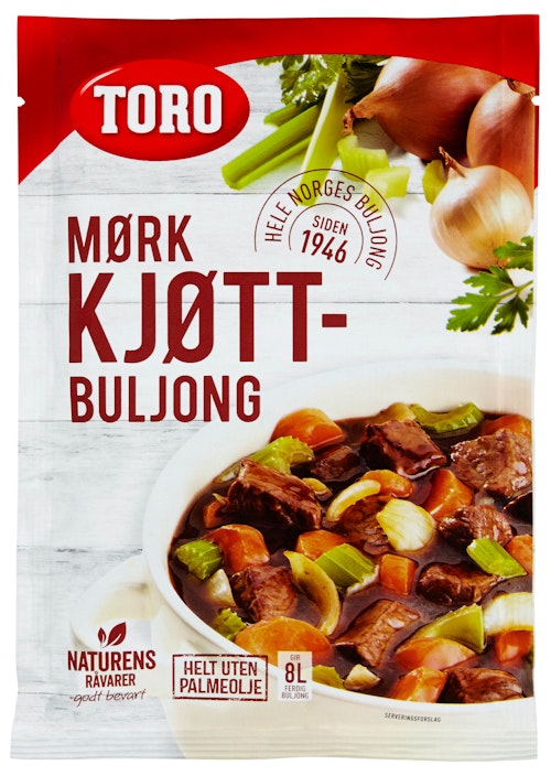 Bilde: © Toro / Oda Toro Buljongpulver Mørk Gir 7,5l ferdig buljong