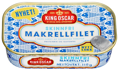 Bilde: © King Oscar / Kolonial.no King Oscar Makrell i Tomat 110 g