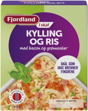 Bilde: © Fjordland / Oda Fjordland Kylling og Ris 330 g