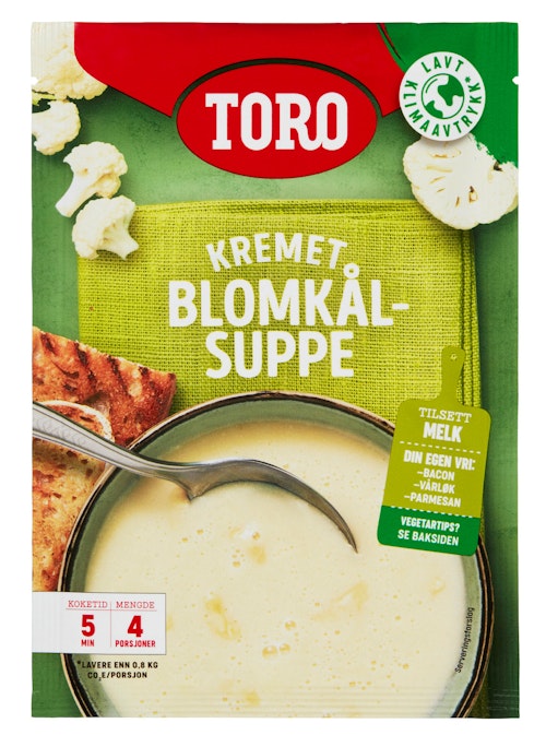 Bilde: © Toro / Kolonial.no Toro Kremet blomkålsuppe 65 g