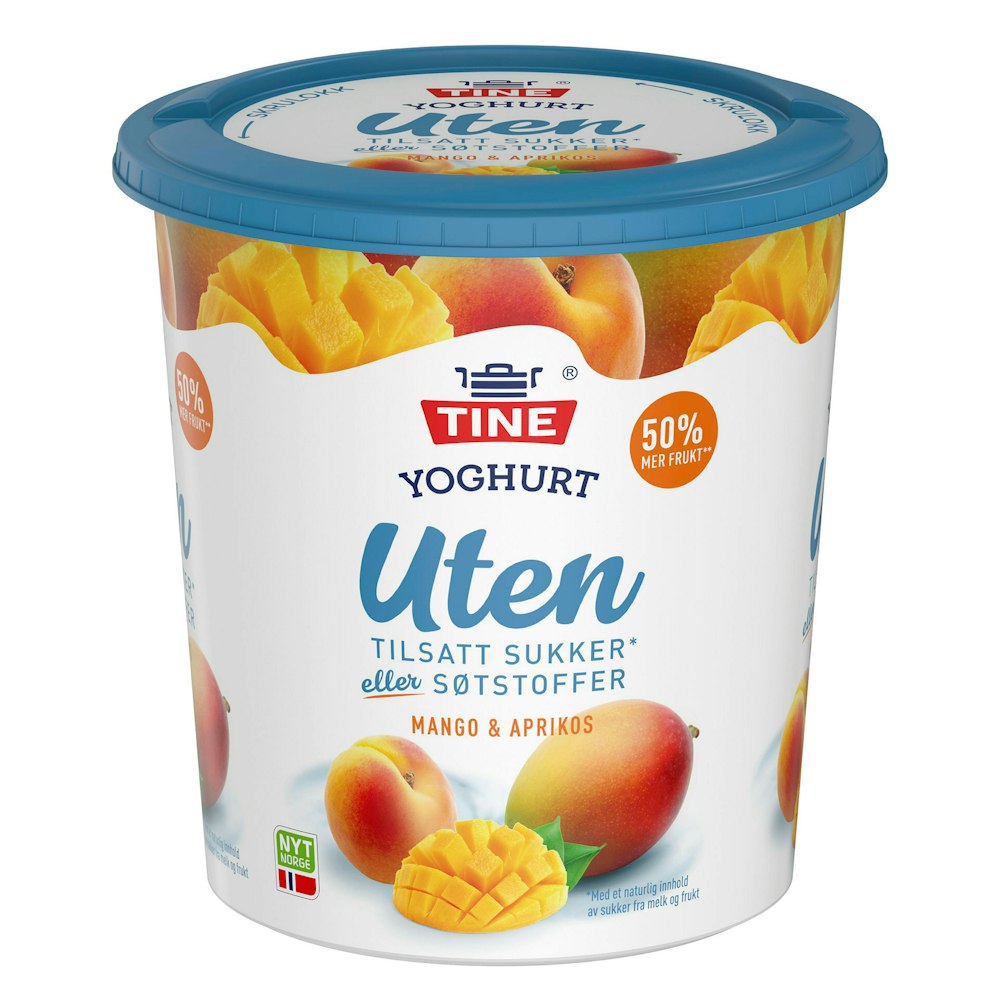 Tine Yoghurt Med Mango & Aprikos Uten Tilsatt Sukker