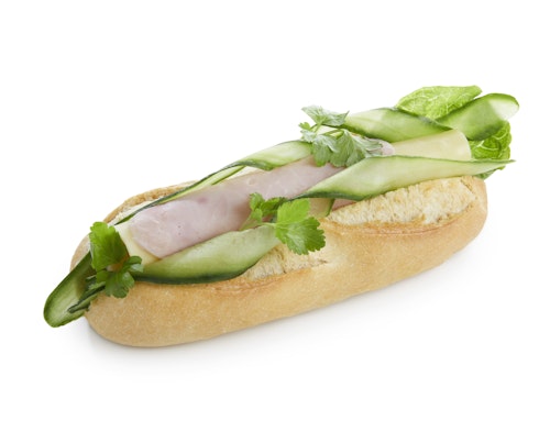 Bilde: © Picnic / Oda Picnic Nysmurt Baguette Ost & Skinke 228 g