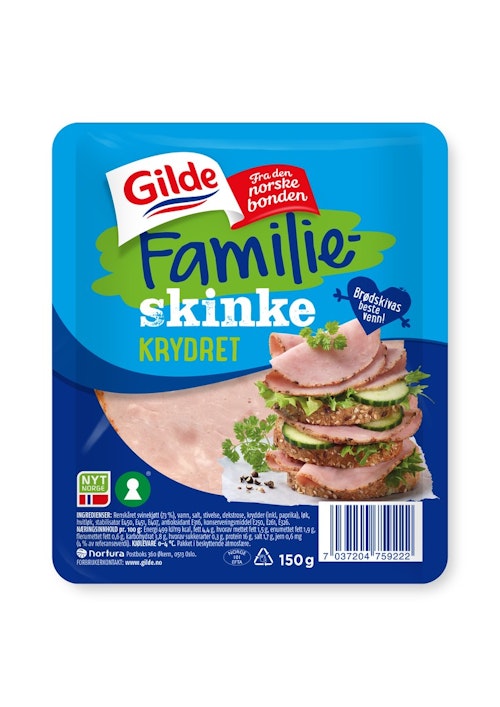 Bilde: © Gilde / Kolonial.no Gilde Familieskinke Krydret Skivet 150 g