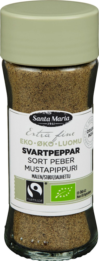 Santa Maria Sort Pepper Malt Økologisk