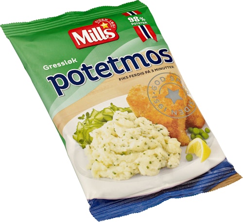 Bilde: © Mills / Oda Mills Potetmos Med Gressløk 90 g
