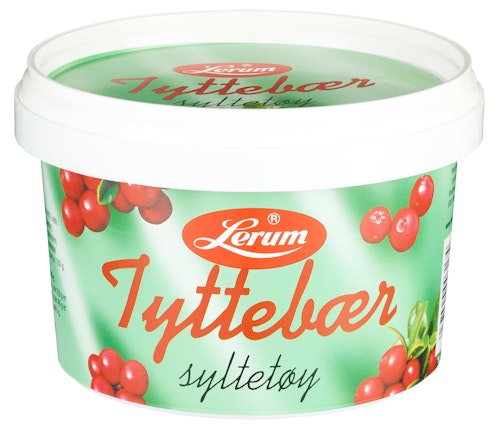 Bilde: © Lerum / Kolonial.no Lerum Tyttebærsyltetøy 600 g