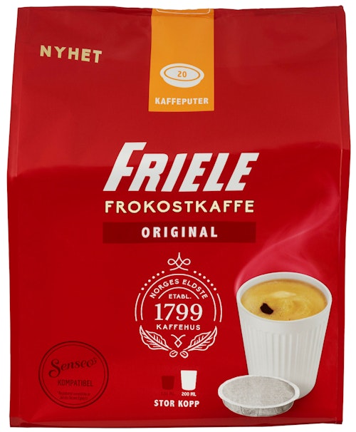 Bilde: © Friele / Oda Friele Senseo Friele Stor kopp Kaffeputer, 20 stk