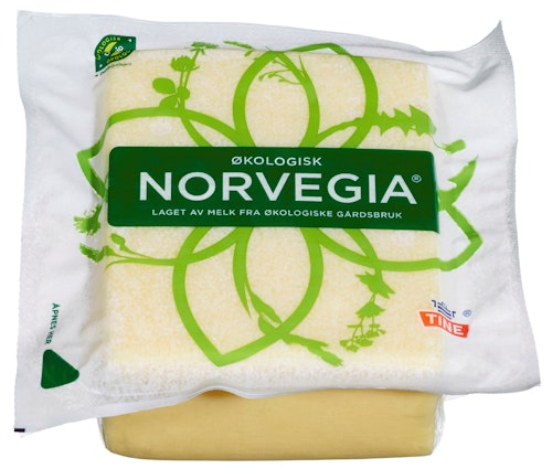 Bilde: © Tine / Kolonial.no Tine Norvegia 27% Økologisk, 500 g