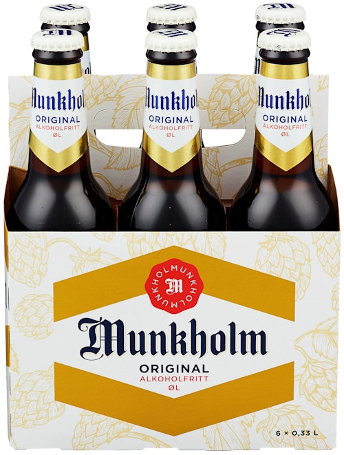 Bilde: © Ringnes / Kolonial.no Ringnes Munkholm Glassflaske 6 x 0,33l, 1,98 l