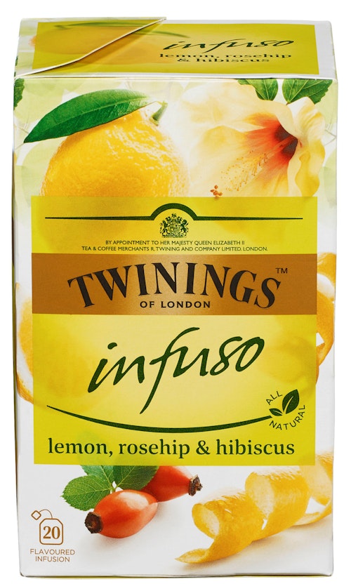 Bilde: © Twinings / Kolonial.no Twinings Lemon, Rosehip & Hibiscus Infuso, 20 stk