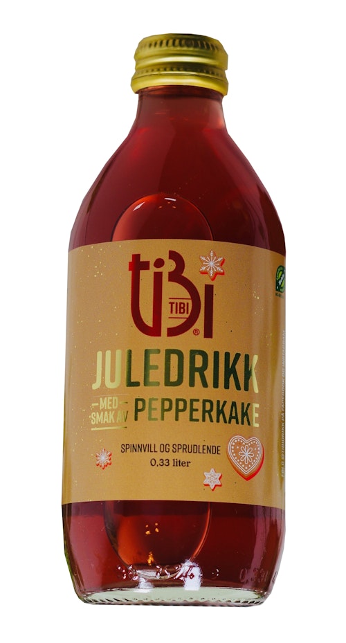 Bilde: © Tibi Vannkefir / Oda Tibi Vannkefir Økologisk Sprudlende Juledrikk med Smaken av Pepperkake, 0,33 l