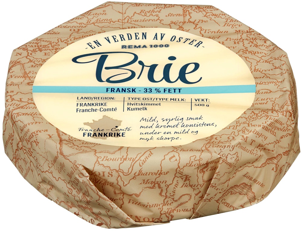 REMA 1000 Fransk Brie En Verden av Oster