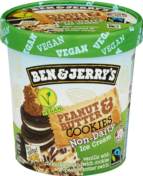 Bilde: © Ben & Jerry's / Oda Ben & Jerry's Non-Dairy Peanut Butter Cookie 465 ml