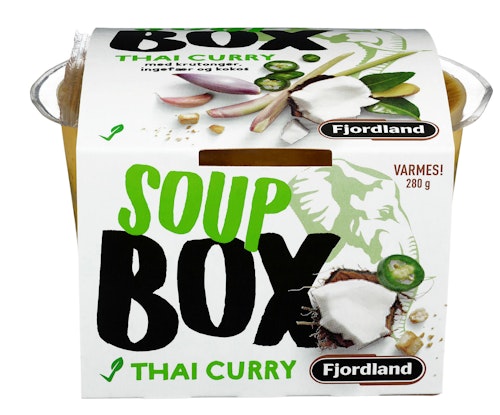Bilde: © Fjordland / Kolonial.no Fjordland Thai Curry Soup 280 g