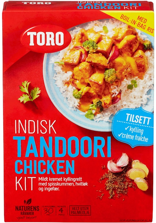 Bilde: © Toro / Kolonial.no Toro Indisk Tandoori Chicken Kit, 290 g