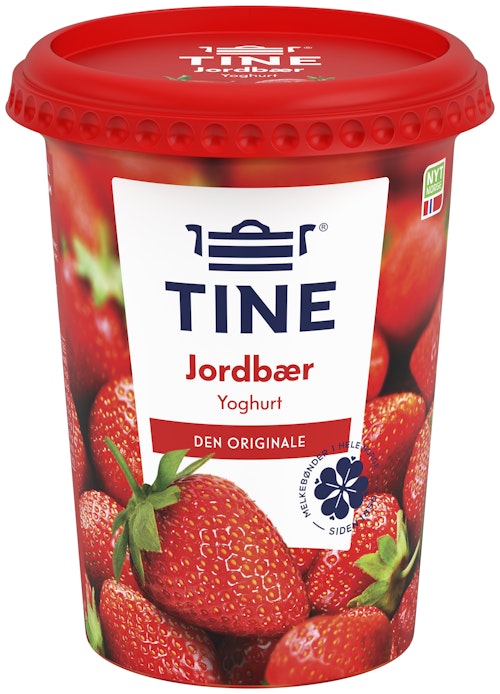Bilde: © Tine / Oda Tine Yoghurt Jordbær 500 g