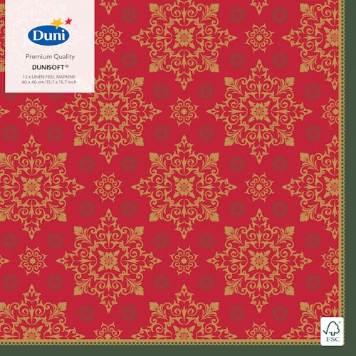 Bilde: © Duni / Oda Duni Servietter Christmas Deco Duni-soft, 40x40cm, 12 stk