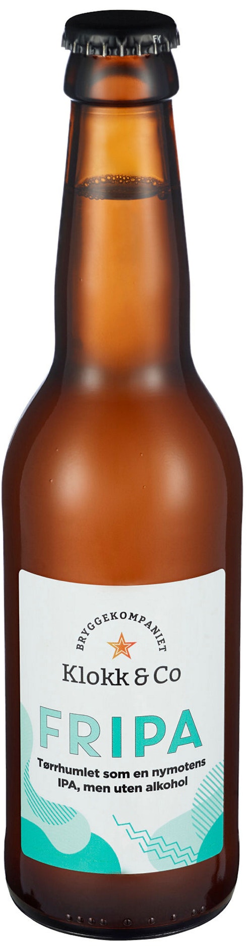 Bilde: © Klokk & Co / Oda Klokk & Co FRIPA Alkoholfri IPA, 0,33 l