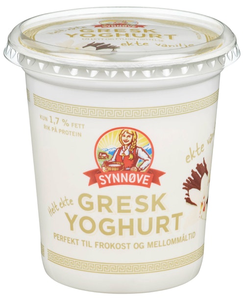 Bilde: © Synnøve / Kolonial.no Synnøve Gresk Yoghurt Vanilje 350 g