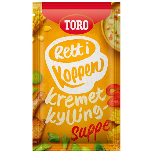 Bilde: © Toro / Oda Toro Kyllingsuppe Kremet Rett i Koppen, 22 g