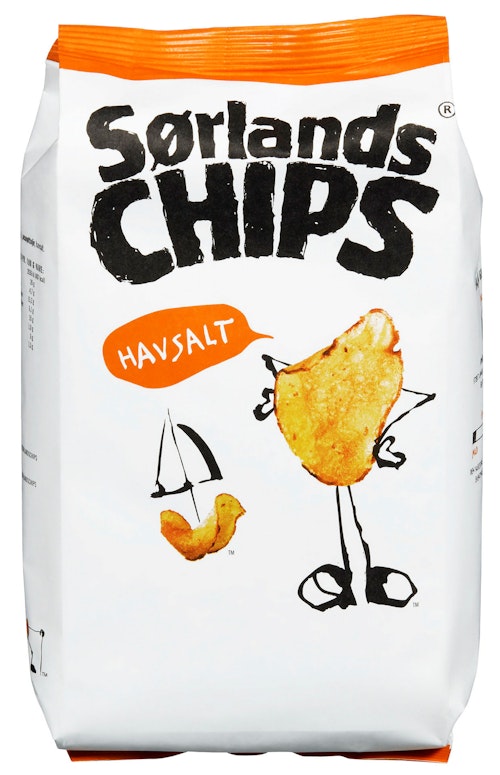 Bilde: © Sørlandschips / Oda Sørlandschips Havsalt 195 g