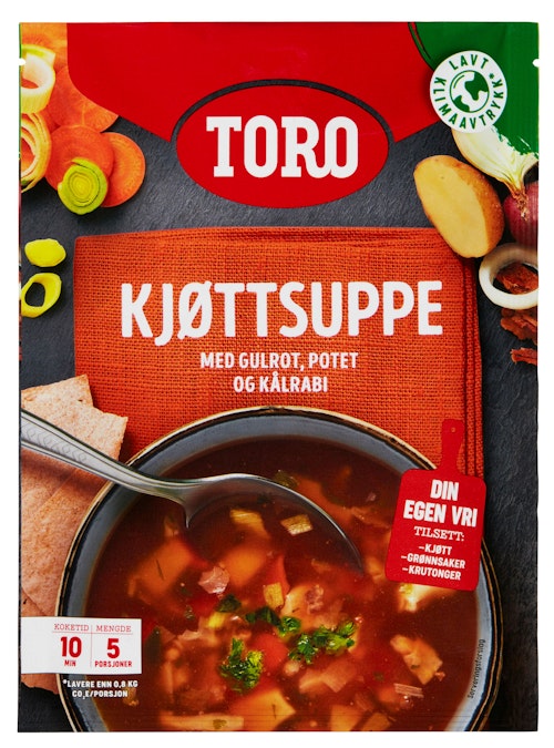 Bilde: © Toro / Kolonial.no Toro Kjøttsuppe med Grønnsaker 81 g