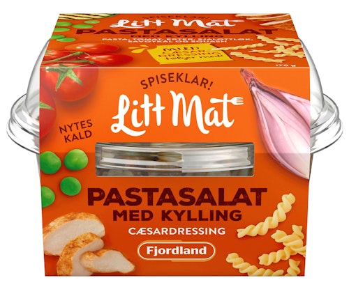 Bilde: © Fjordland / Kolonial.no Fjordland Litt Mat Pastasalat Med Kylling 170 g