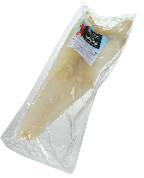 Bilde: © Prima / Kolonial.no Prima Lutefisk Helesider Vår Laveste Pris, ca. 1,6 kg
