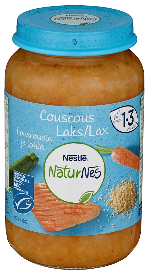 Nestlé Couscous med Laks 1-3 år
