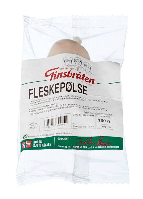 Bilde: © Finsbråten / Oda Finsbråten Fleskepølse