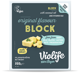 Bilde: © Violife / Kolonial.no Violife Vegetabilsk Blokkost Original Melkefri, 400 g