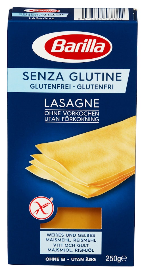 Bilde: © Barilla / Oda Barilla Lasagne Glutenfri 250 g