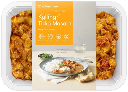 Bilde: © Kolonial.no / Kolonial.no Kolonial.no Tikka Masala Fiks ferdig, 2 Porsjoner, 800 g