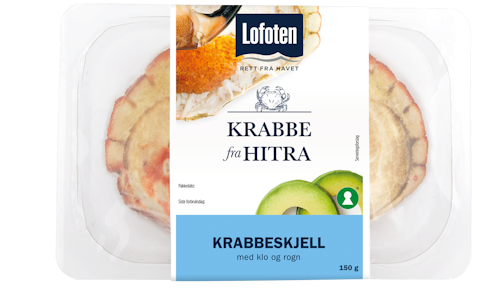 Bilde: © Lofoten / Oda Lofoten Hitra Krabbeskjell Med Klo og Rogn, 150 g