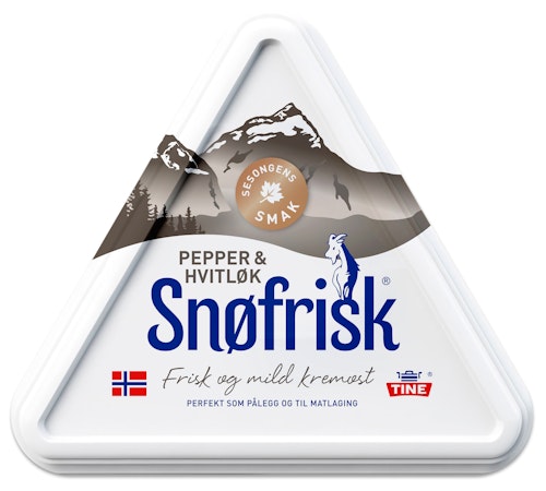 Bilde: © Tine / Oda Tine Snøfrisk Pepper & Hvitløk 125 g