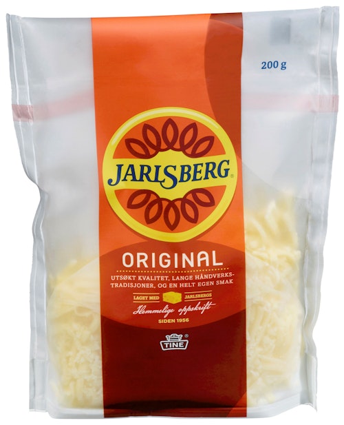 Bilde: © Tine / Kolonial.no Tine Jarlsberg Revet 200 g