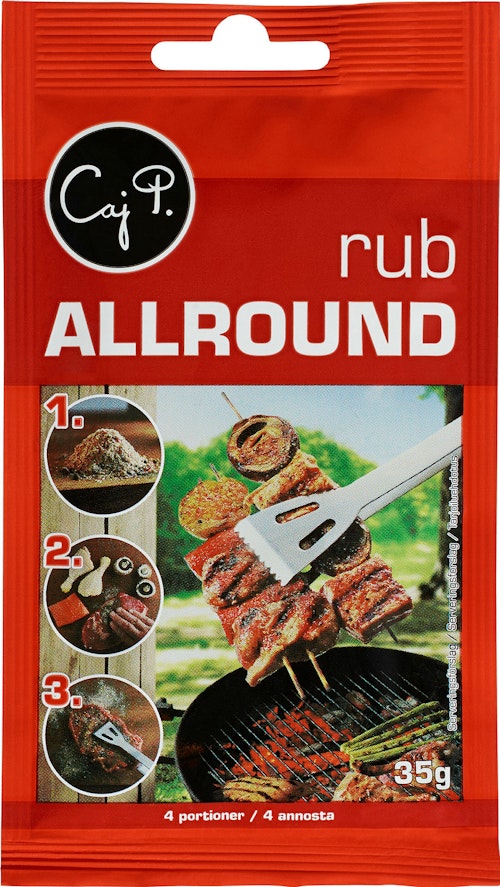 Bilde: © Caj P / Kolonial.no Caj P Rub Allround 35 g