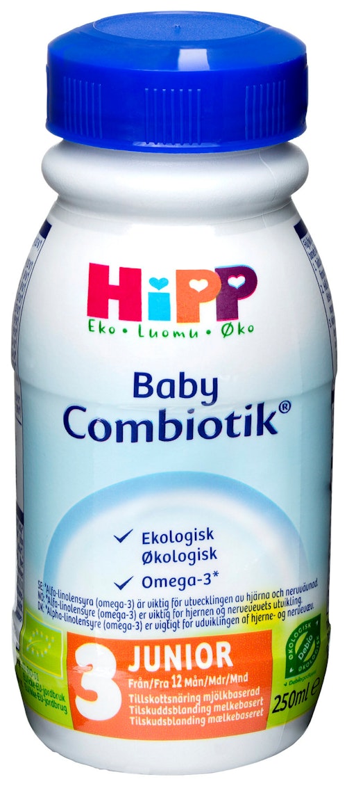 Bilde: © Hipp / Kolonial.no Hipp Combiotik Drikkeklar 3 Fra 12 mnd, 250 ml