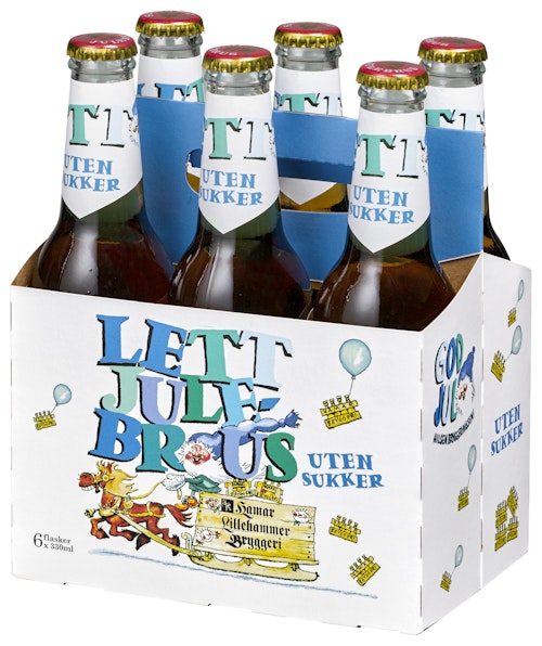 Bilde: © Ringnes / Kolonial.no Ringnes Hamar Julebrus Lett 6 x 0,33l, 1,98 l