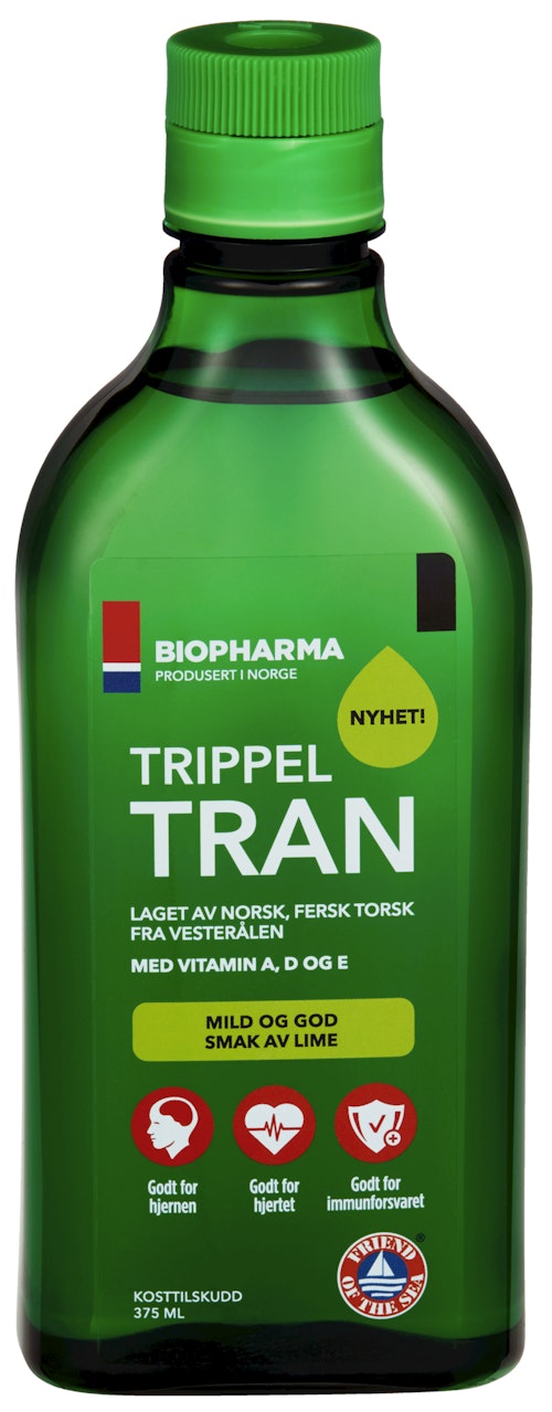 Bilde: © Biopharma / Oda Biopharma Trippel Tran Lime 375 ml
